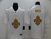 Nike Saints 9 Drew Brees White Shadow Logo Limited Jersey,baseball caps,new era cap wholesale,wholesale hats